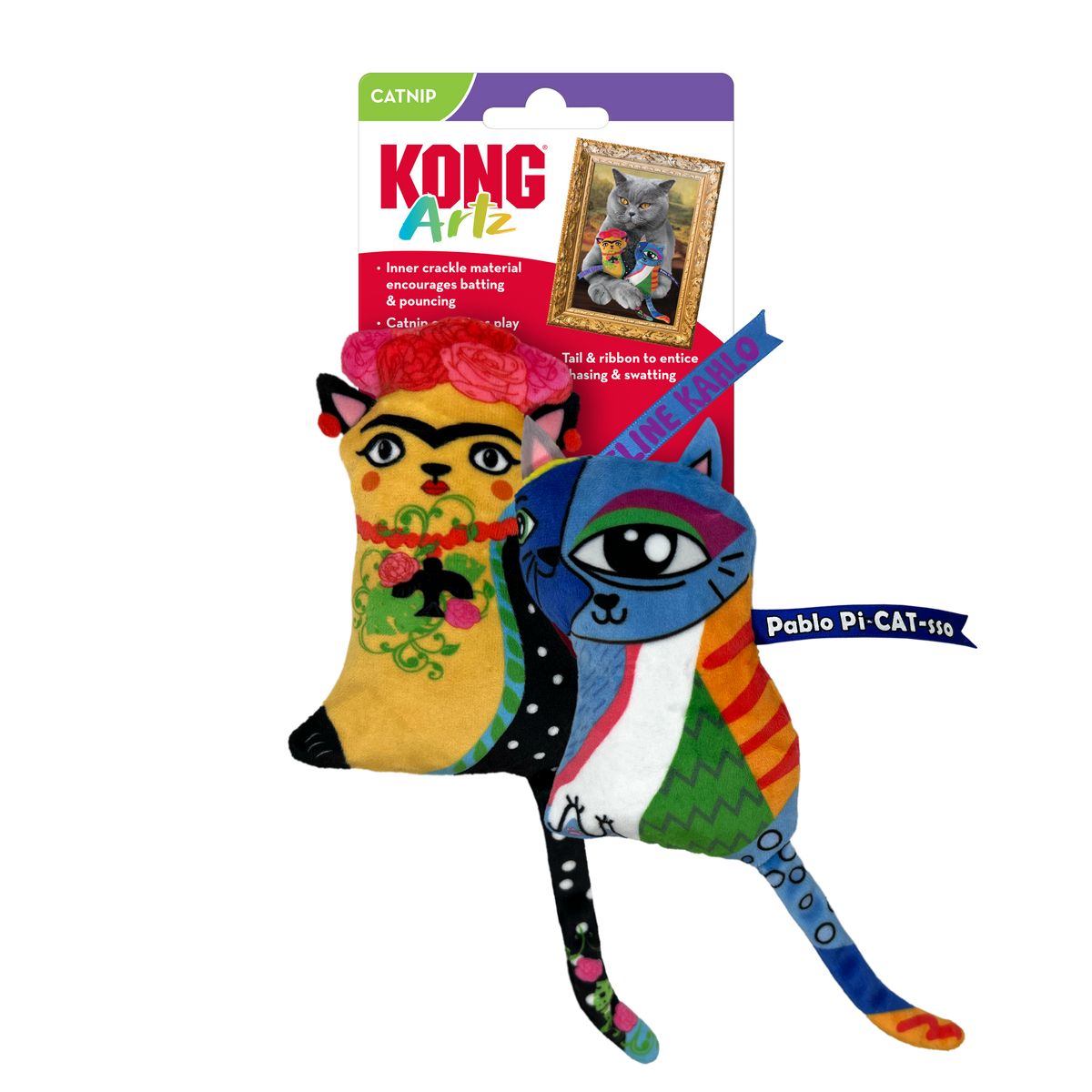 KONG Artz Kahlo / Picasso 2-Pack Cat Toy