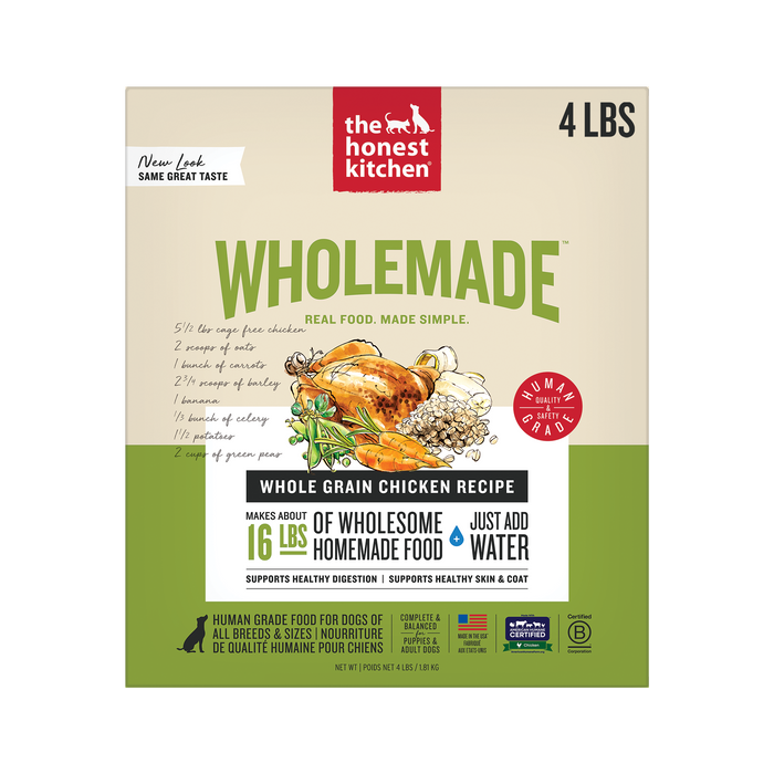 The Honest Kitchen Wholemade Whole Grain Chicken 4 lb