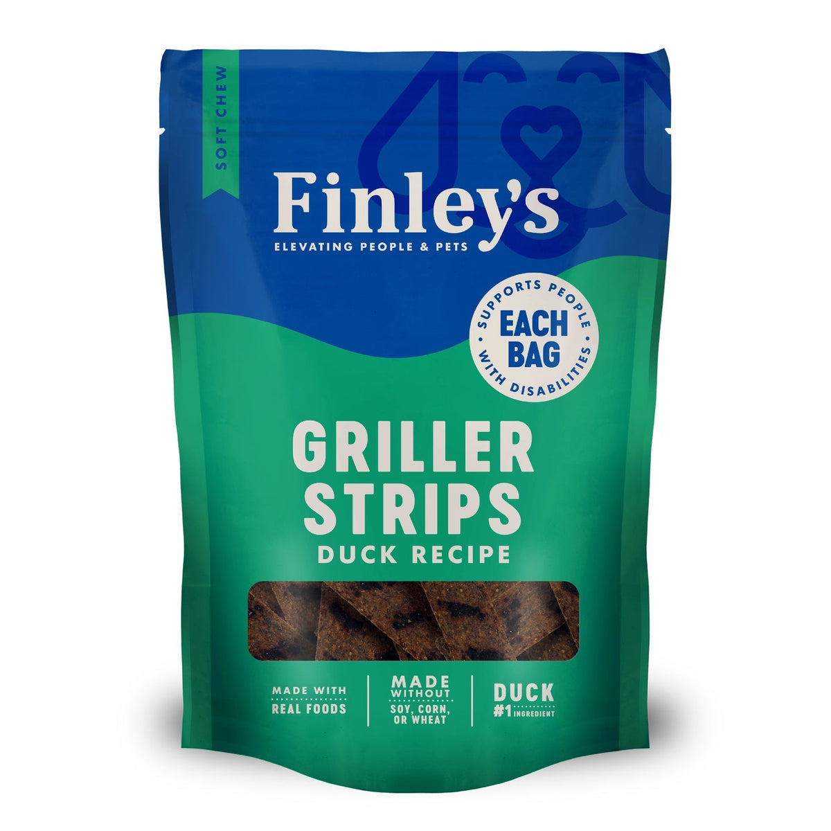 Finley's Griller Strips Duck Dog Treats - 6 oz