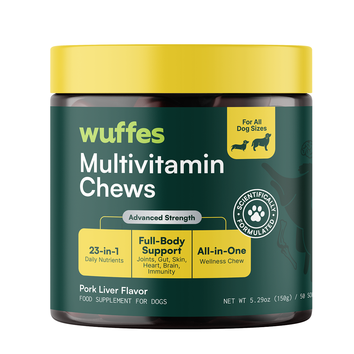 Wuffes 23-in-1 Multivitamin Chews for Dogs 50CT