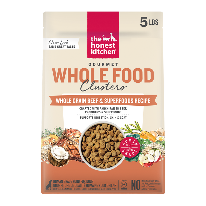 The Honest Kitchen Whole Grain Beef & Oat Whole Food Clusters 5 lb