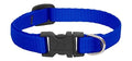 LupinePet Basic Solids Blue Adjustable Dog Collar - 1/2 in x 8-12 in