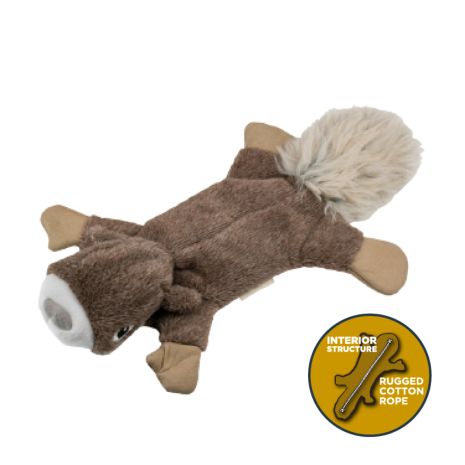 Tall Tails Stuffless Squirrel Squeaker Dog Toy - 16"