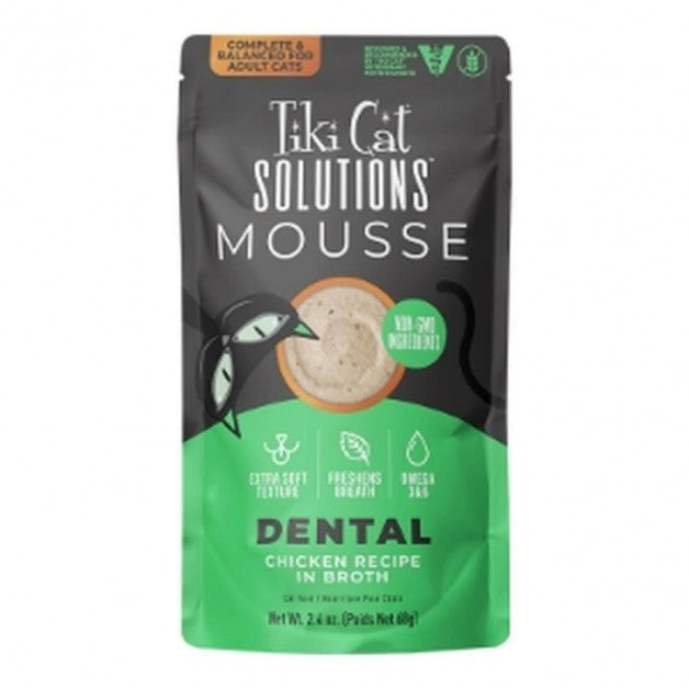 Tiki Cat Solutions Dental Mousse Wet Cat Food - 2.4 oz