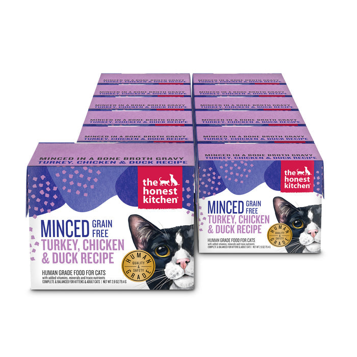 The Honest Kitchen Minced Turkey, Chicken & Duck Wet Cat Food - 2.8 oz
