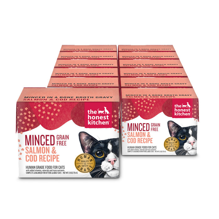 The Honest Kitchen Minced Salmon & Cod Wet Cat Food - 2.8 oz