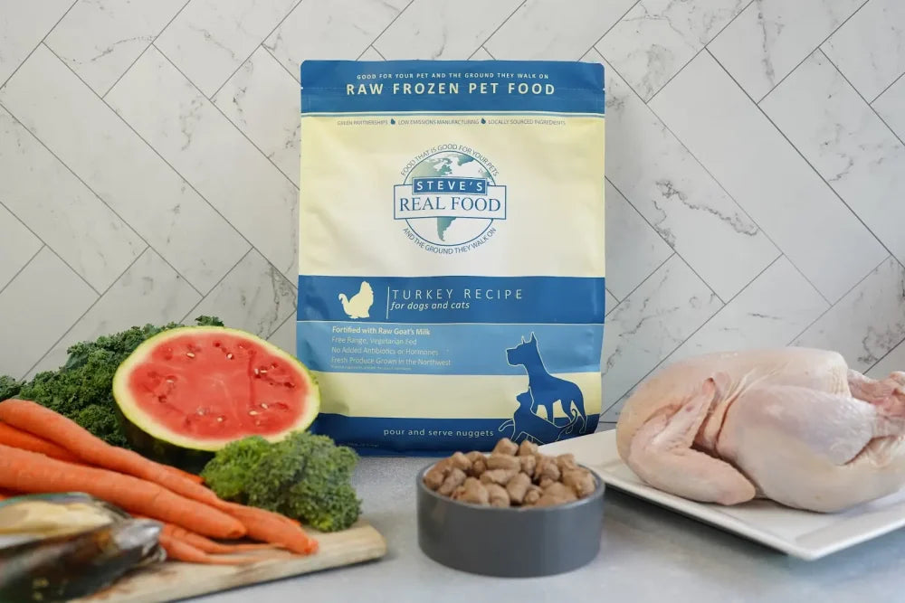 Steve's Real Food Frozen Raw Turkey Nuggets - 5LB