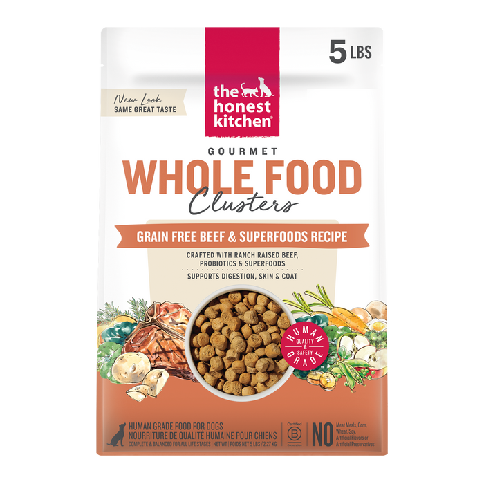 The Honest Kitchen Grain Free Beef Whole Food Clusters 5 lb