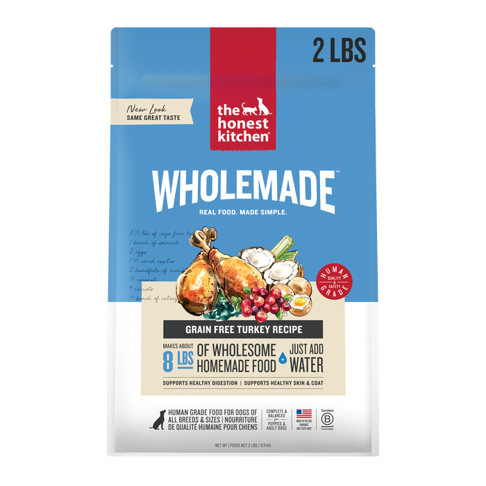 The Honest Kitchen Wholemade Grain Free Turkey 2 lb