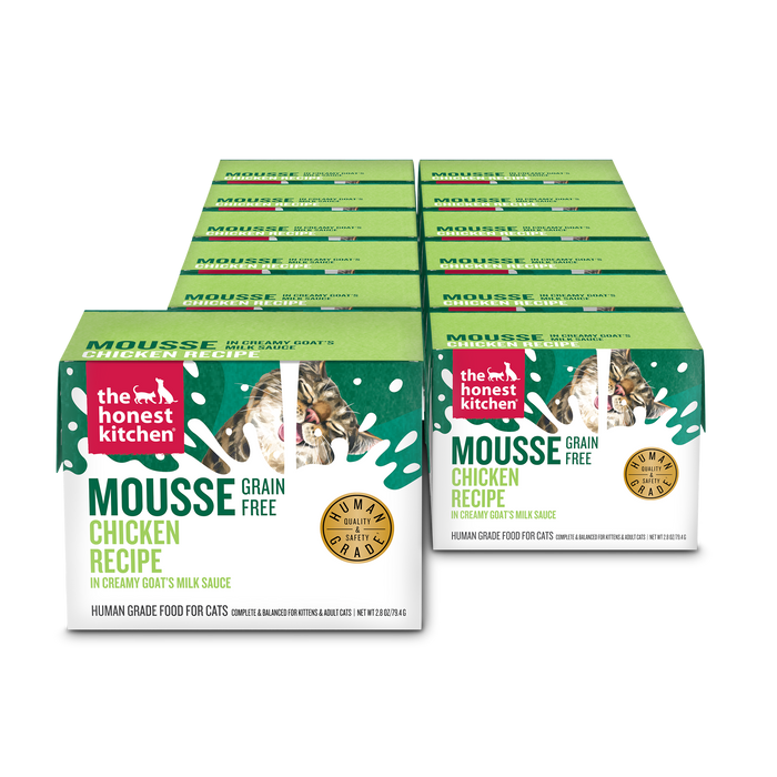 The Honest Kitchen Cat Grain Free Chicken Mousse in Goat's Milk 2.8 oz
