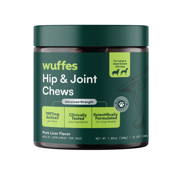 Wuffes Hip & Joint Chews for Large & Giant Dogs 25CT