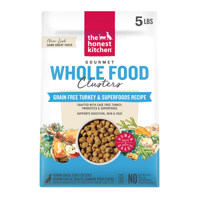 The Honest Kitchen Grain Free Turkey Whole Food Clusters 5 lb