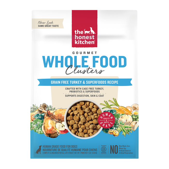 The Honest Kitchen Grain Free Turkey Whole Food Clusters 1 lb