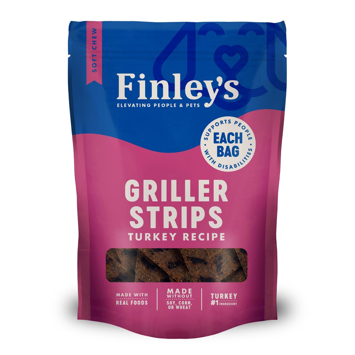 Finley's Griller Strips Turkey Dog Treats - 6 oz